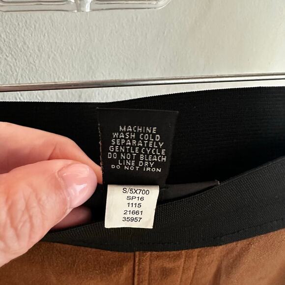 INC International Concepts Women’s Brown Faux Suede Pull On Leggings Pants 2 - Picture 4 of 6